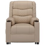 vidaXL Fauteuil Cappuccino Similicuir