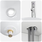 vidaXL Vanité de lavabo mural Blanc brillant 49 5 x 41 x 64 5 cm