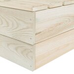 Vidaxl salon de jardin palette 6 pièces bois d'épicéa imprégné