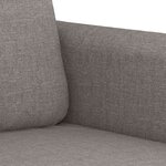 vidaXL Ensemble de canapés 3 Pièces avec coussins Taupe Tissu