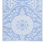 Vidaxl tapis d'extérieur bleu azuré 120x180 cm pp