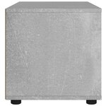 vidaXL Meuble TV VISNES gris béton 100x40x38 cm bois d'ingénierie