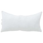 vidaXL Oreiller avec oreiller Blanc Coton et polyester