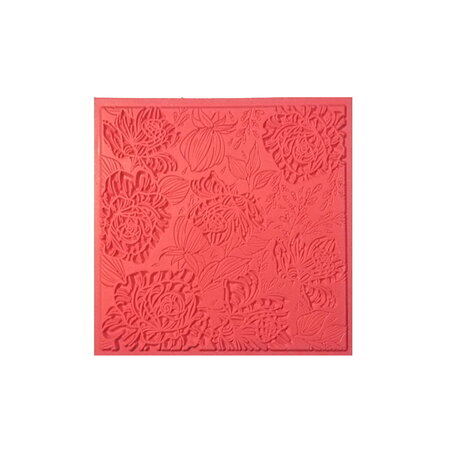 Diy - loisirs créatifs modelage - tapis de texture souple - roses