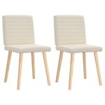 vidaXL Chaises à manger lot de 2 Lin