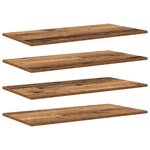 vidaXL Étagère à livres 4 Pièces Marron 80 x 40 x 1.5 cm