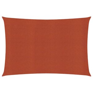 vidaXL Voile d'ombrage 160 g/m² Terre cuite 4x6 m PEHD