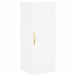 vidaXL Buffet haut Blanc 34 5x34x180 cm Bois d'ingénierie