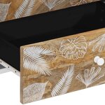 vidaXL Table de chevet 50x33x60 cm bois de manguier massif
