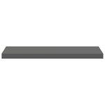 vidaXL Étagère murale flottante Gris brillant 80x23 5x3 8 cm MDF