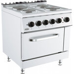 Piano de cuisson sur four electrique - profondeur 700 - combisteel -  - acier inoxydable 800x700x900mm