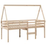 vidaXL Lit haut sans matelas 90x190 cm bois de pin massif