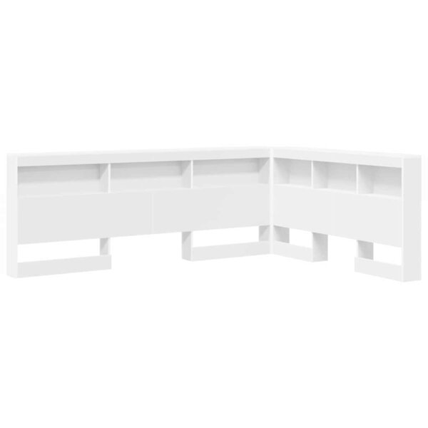 vidaXL Tête de lit de rangement Blanc 140 cm Bois d'ingénierie