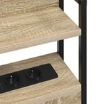 vidaXL Tête de lit avec étagère Chêne sonoma 140 cm Bois d'ingénierie