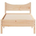 vidaXL Cadre de lit sans matelas 90x200 cm bois de pin massif