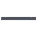 vidaXL Étagère flottante 2 Pièces Anthracite 40 x 8 5 x 2 5 cm Acier