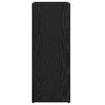 vidaXL Porte-parapluie Chêne noir 25 x 24 5 x 64 cm Bois d'ingénierie