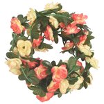vidaXL Guirlandes de fleurs de Noël 6 Pièces rose et champagne 240 cm