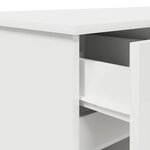 vidaXL Bureau avec tiroir Blanc 140 x 49 x 76 cm Bois d'ingénierie