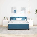 vidaXL Lit à ressorts avec matelas gris foncé 80x200 cm en velours