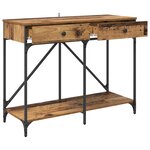 vidaXL Table console Bois Ancien 100 x 39 x 78 5 cm Bois d'ingénierie
