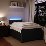 vidaXL Sommier à lattes de lit avec matelas Noir 120x200 cm Velours