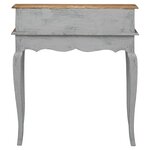 vidaXL Bureau d'écriture bois d'acajou massif 80x40x92 cm