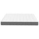 Matelas à ressorts ensachés vidaXL Gris clair Medium 180x200x20 cm Tissu