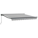 vidaXL Cadre d'auvent Anthracite et blanc 300 x 250 cm