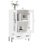 vidaXL Buffet haut blanc 69 5x31x115 cm bois d'ingénierie