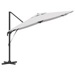 vidaXL Parasol de patio Sable Auvent en polyester 3m Hauteur réglable