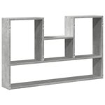 vidaXL Étagère murale gris béton 99x15x60 cm bois d'ingénierie