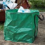 Nature Sac à déchets de jardin carré Vert 325 L 6072401