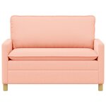 vidaXL Canapé Rose 126 x 81 x 87 5 cm Tissu