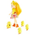 ENCHANTIMALS Collines Fertiles Poupée Dinah 15 cm et la Famille Canard