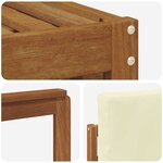 vidaXL Ensemble de canapé d'angle avec coussin 6 Pièces Naturel et Crème