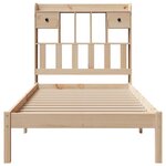 vidaXL Lit bibliothèque sans matelas 90x200 cm bois de pin massif