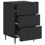 vidaXL Cabinet de chevet Noir 43 x 41 x 68 cm Bois d'ingénierie