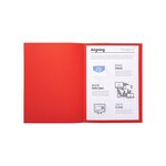 Paquet de 100 chemises Foldyne 180 Rouge EXACOMPTA