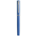 Waterman graduate allure stylo plume   laque bleue satinée  plume fine  cartouche encre bleu  coffret cadeau