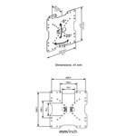 CONTINENTAL EDISON Support TV inclinable TV 22-40'' VESA 200*200