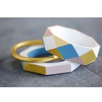 Bracelet en bois lucy anneau 8mm 2 pièces