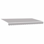 vidaXL Toile de rechange pour store banne Gris clair 400 x 200 cm