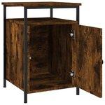 vidaXL Tables de chevet 2 Pièces chêne fumé 40x42x60 cm bois d'ingénierie