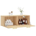 vidaXL Armoire murale chêne sonoma 100x36 5x35 cm bois d'ingénierie