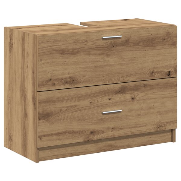 vidaXL Meuble sous lavabo en chêne artisanal 78x37x59 cm en bois reconstitué
