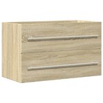 vidaXL Armoire de lavabo vieux bois 80x38 5x48 cm bois d'ingénierie