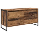 vidaXL Meuble TV Bois Ancien 100 x 36 x 49.5 cm Bois d'ingénierie