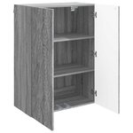 vidaXL Armoire Murale Sonoma gris 66 x 34 5 x 90 cm Bois d'ingénierie