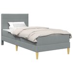 vidaXL Cadre de lit 80 x 200 cm Gris clair